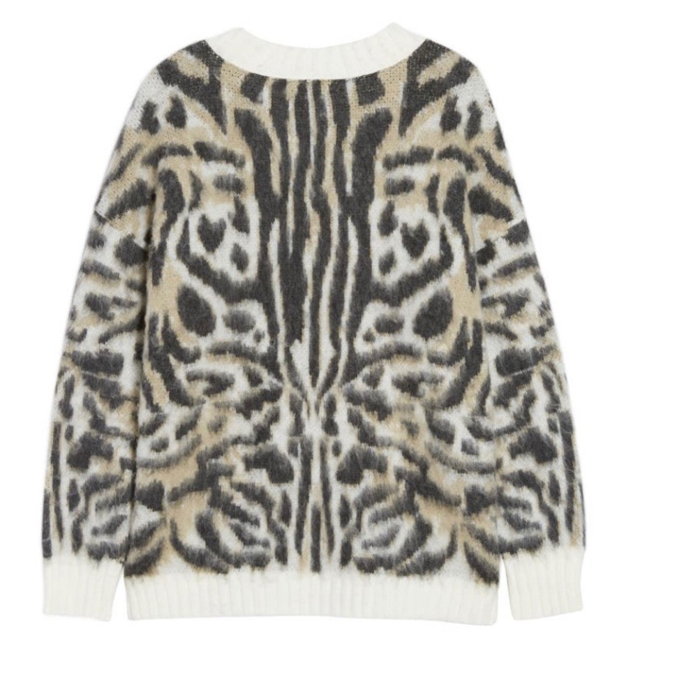 Nwot Express Soft Leopard Print Tunic Sweater - image 5